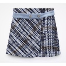ZARA minigonna tweed denim