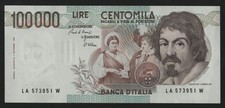 100000 LIRE CARAVAGGIO 1°