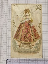 Santino Holy Card Santo Bambino di Praga Orazione (Foro) PG324