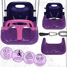Altalena per Bambini Regolabile 3 in 1 Seggiolino per Altalena Crescente LILLA