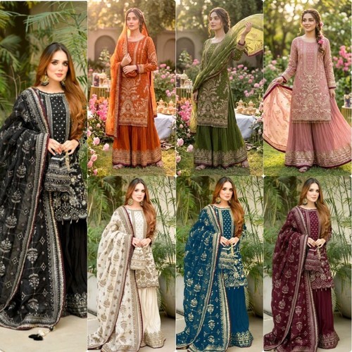 Premium crespo abito pakistano - premium,