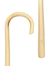 Bastone da passeggio in legno di faggio per pastore anziani leggero resistente