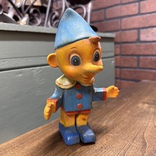 BAMBOLA GIOCATTOLO CANOVA MADE IN ITALY VINTAGE PINOCCHIO GOMMA CIGOLIO Non cigola