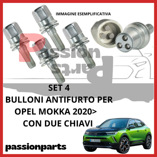 Kit bulloni antifurto cerchi - kit,
