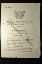 Regio Decreto VEII Proroga termine vestire nuova divisa Guardia Nazionale 1964