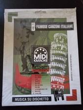 FAMOSE CANZONI ITALIANE - MIDI KARAOKE,  FLOPPY DISK PC SOFTWARE   SIGILLATO 