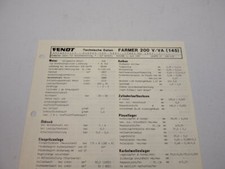 Scheda tecnica officina Fendt