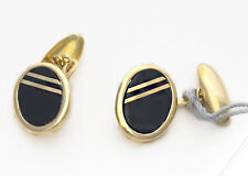 SALVINI GIOIELLI BY DAMIANI POLSINI IN ORO GIALLO CON ONICE NERO NUOVO