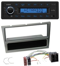 VDO AUX 1DIN MP3 USB autoradio per OPEL CORSA C ISO 2000-2004 alluminio