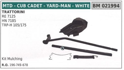 Kit mulching mtd - mulching, trattorino