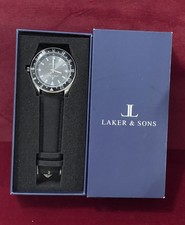 Orologio Uomo Marinemaster GMT Marina Nero Aquadiver di Laker And Sons Quarzo