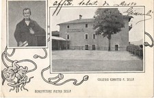 Biella - Mosso Santa Maria - Collegio Convitto P. Sella - fp vg 1903