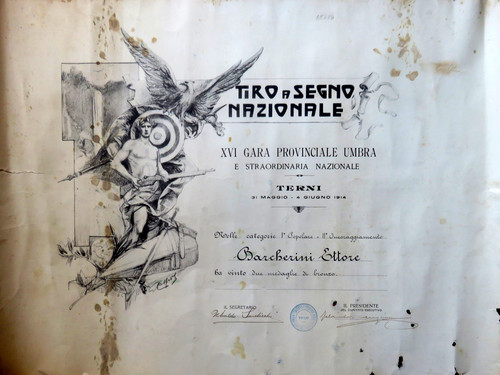 Tiro segno nazionale - segno, xvi