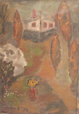 Dipinto ad olio espressionista