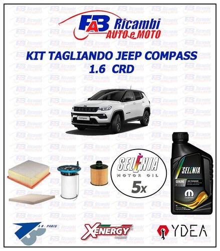 Kit tagliando jeep - compass, 1.6