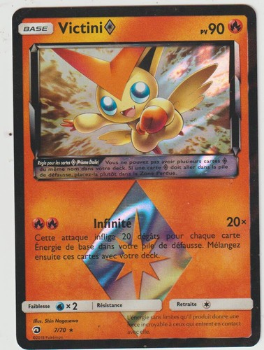 Carte pokémon victini - x1,