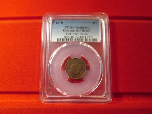 1870 scegli ascia pcgs au - 1870, 1c