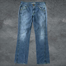 Jeans donna Vitamina vita bassa gamba dritta taglia 44 US taglia 6 Made in Italy
