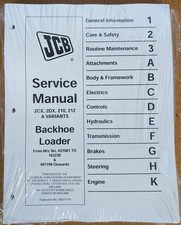 JCB 2CX, 2DX, 210, 212 terna
