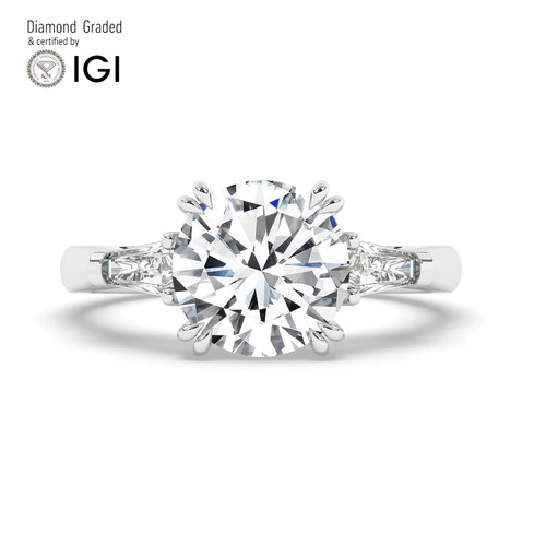 Anello trilogy diamante tondo - trilogy,