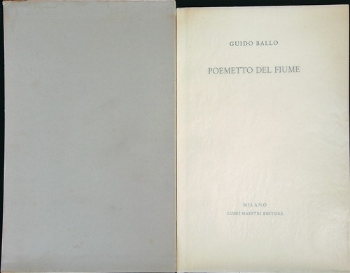Poemetto del fiume ballo - del, guido