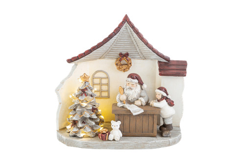 Babbo natale resina con - , luce