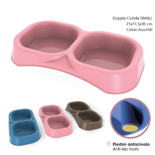 Doppia ciotola per cane - ciotola,