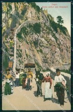 Napoli Capri Salita Anacapri Scala Antica cartolina MX1073