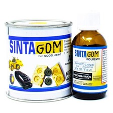 SINTAGOM M NERO 1 KG Resina Poliuretanica Bicomponente da colata per modellismo