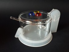 Guzzini Porta Formaggio / Zuccheriera Stile Memphis Dispenser + Cucchiaino '90