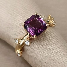 Anello AMETISTA VIOLA naturale
