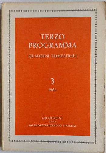 Terzo programma 1966 - terzo, 3/1966