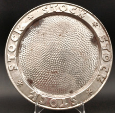 STOCK  - VASSOIO PUBBLICITARIO ANNI '50 - METALLO MARTELLATO CON RILIEVI