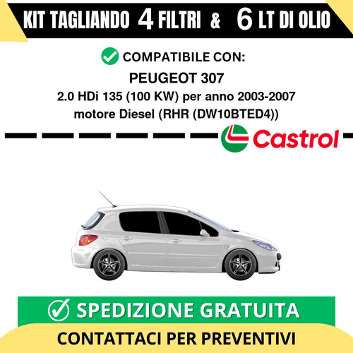 Tagliando per peugeot 307 - peugeot, 2.0
