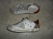 PHILIPPE MODEL PARIS scarpe sportive sneaker in pelle e vero cavallino n 36