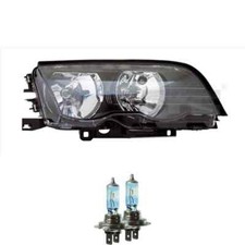 Faro Destro Nero H7/H7 Per BMW