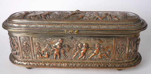 Antico piatto argento - , firmato