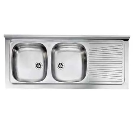 Lavello inox due - lavello, vasche
