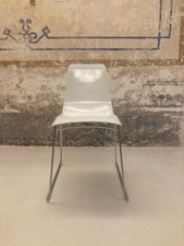 4 sedie di design anni 70 azienda Bonaldo Lei Si design acciaio cromato e Hirek