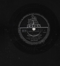 COMPLESSO GRANOZIO LUIGI ESPERIA disco 78 g ANDIAMO AL FESTIVAL + SUENA VALENCIA