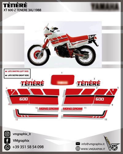 Adesivi 600 tenere - adesivi, xt