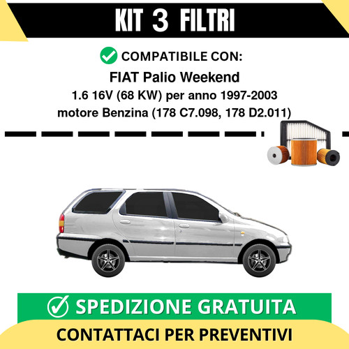 Kit filtri tagliando - kit,