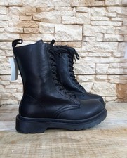 STIVALETTI DONNA NERI MT885 ANFIBI CON CERNIERA BIKER RAGAZZA AUTUNNO INVERNO