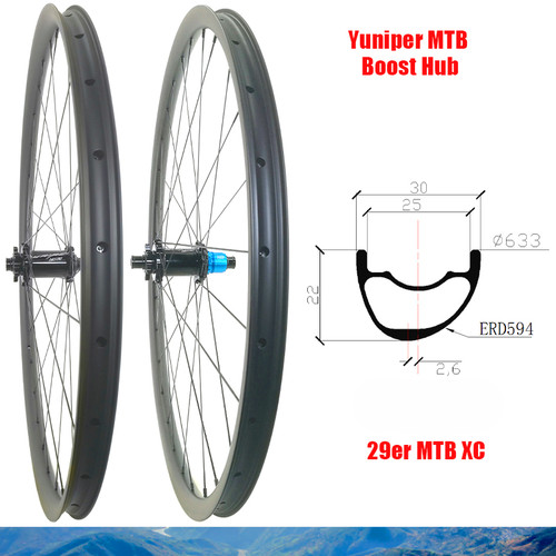 Set ruote bici mtb carbonio