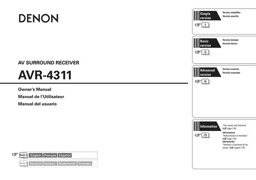 Denon avr 4311 receiver - denon, avr-4311