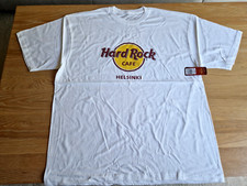 T-shirt maglietta HRC Hard Rock Cafe Helsink (chiusa) bianca logo classico taglia XXL NUOVA