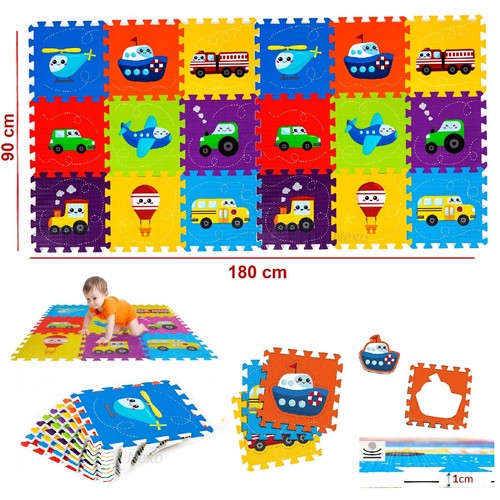 Tappeto puzzle veicoli - tappeto, gioco