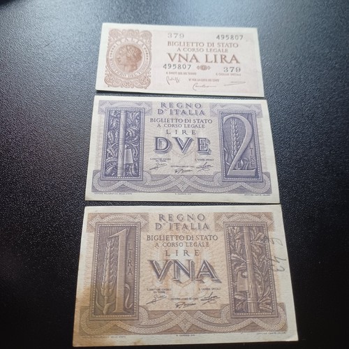 Vecchie lire regno - lire, d'italia