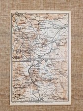 Carta geografica cartina del 1918 Ploaghe Pozzomaggiore Bonorva Sardegna T.C.I.