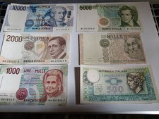 Lire italiane banconote - in,